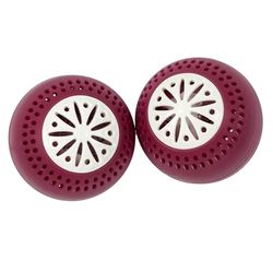 Lot de 2 Freshball Boule Frigo Balle Diffuseur Anti Odeur Desodorisant - Coloris Aléatoire Gris/Bordeaux/Bleu CIiel
