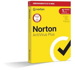 Norton Antivirus Plus 2023, 1 Dispositivo, Licenza di 15 Mesi, PC o Mac