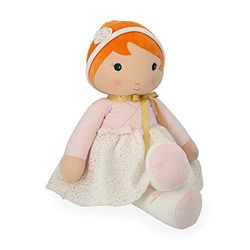 KALOO - Tendresse - Ma 1ère Poupée en Tissu Valentine - Grande Poupée de Chiffon Danseuse 80 cm - Micro-Velours - Poupée Géante - Carte Personnalisable - Dès la Naissance, K200000