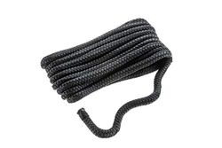 Seachoice Ligne de Quai en Nylon à Double Tresse avec épissure à œillets, pré-rétrécie, stabilisée à la Chaleur, 0,95 cm x 3 m, Noir