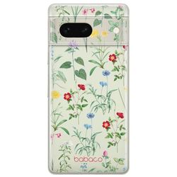 Babaco ERT GROUP mobile phone case for Google PIXEL 7 original and officially Licensed pattern Flowers 042 optimally adapted to the shape of the mobile phone, partially transparent