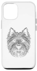 Custodia per iPhone 15 Pro Line Art Cairn Terrier Terriers
