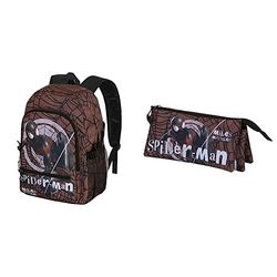 Spiderman Blackspider Mochila Fight + Portatodo Triple FAN 2.0