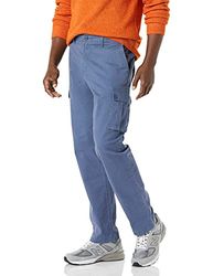 Amazon Essentials Pantalón corto cargo, elástico y de corte clásico (disponible en tallas grandes y largos especiales) Hombre, Añil, 29W / 28L