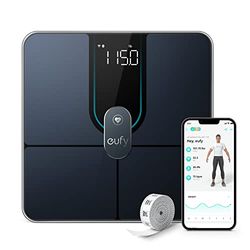 eufy Smart Scale P2 Pro Badrumsvåg, Svart, 31.8 x 29.9 x 4.2 cm