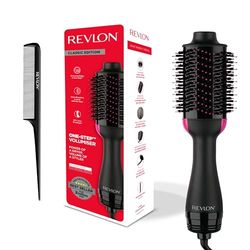 REVLON Salon One-Step Secador y voluminizador con peine seccionador incluido - 3 posiciones de calor y 2 velocidades, revestimiento ceramico, mango ergonomico, Original con peine