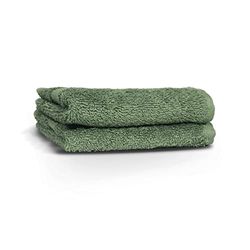 The Linen Yard Loft 2 Pack Face Cloths, Cotton, Eucalyptus,30 x 30cm