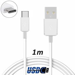 TheSmartGuard 1 x USB-C-kabel kompatibel med Acer Aspire Switch 10 V datakabel/laddkabel/USB C premiumkabel i vitt – 1 meter