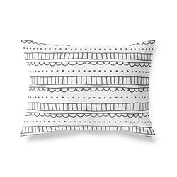BonaMaison Willekeurig Patroon Decoratieve Kussensloop, Kussenhoezen Bank, Decoratieve Kussenhoesjes, Kussensloop; Sofa, Slaapkamer, Kantoor, Auto 35x50 Cm - Ontworpen en vervaardigd in Turkije