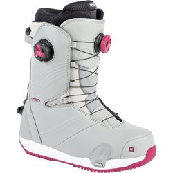 Nitro Damski system szybkiego sznurowania Dynasty BOA 24 All Mountain Freeride Premium Step On Boot Snowboard, Iron Wine, 24.0