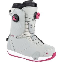 Nitro Dynasty Boa 24 All Mountain Freeride Premium Sistema de Cordones rápidos Step On Boot Snowboot Barco de Snowboard, Mujeres, Vino Iron, 25