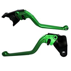 ACCOSSATO Paire de leviers verts pour Kawasaki Z650 de 2017 à 2020 (CC 650)