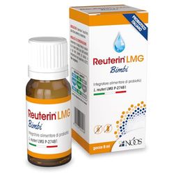 Nóos - Reuterin® LMG Bimbi: Integratore Alimentare a Base di Fermenti Lattici Vivi - 8 ml - Favorisce l'equilibrio della Flora Batterica Intestinale