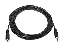 Watio Wave Câble audio - Câble stéréo jack 3,5 mm mâle vers jack 3,5 mm femelle, 1,5 m, flexible et durable, idéal pour connecter des appareils audio. *