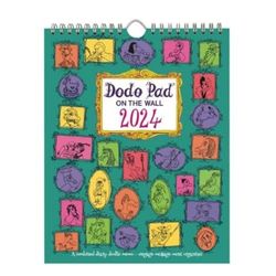 The Dodo Pad On The Wall 2024 - Calendar Year Wall Hanging Week to View Calendar Organiser: A Diary-Organiser-Planner Wall Book for up to 5 people/activities. UK made, sustainable, plastic free