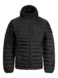 JACK & JONES Herr JCOHUNT puffer quiltad jacka, svart, S, svart, S