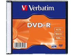 Verbatim DVD-R AZO 4.7GB 16x mat zilver Surface Slimcase Single