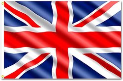 SHATCHI 11658 5ft x 3ft Groot-Brittannië GB Union Jack UK Nationale Vlaggen Sportevenementen Pub BBQ Koninklijk Thema Decoraties Banner Ondersteuning Tafelhoes 90 cm x 150 cm, Polyester