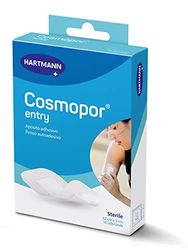 Cosmopor Entry: Ademende verbanden, perfect voor de behandeling van kleinere of postoperatieve wonden; 7,2 x 5 cm; 10 stuks
