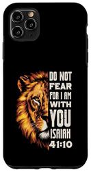 Ragazzi Pasqua Cristiana Bibbia Versi Leone Cristo Isaia 41 10 Custodia per iPhone 11 Pro Max