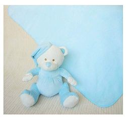 Duffi babydeken en pluche dier, 90 x 75 cm, kleur Master Baby Home, S.L. 5273-04.