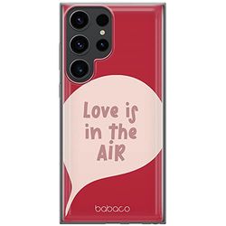ERT GROUP mobiltelefonfodral för Samsung S23 ULTRA originalt och officiellt licensierat Babaco mönster Love is in the air 001 anpassad till formen på mobiltelefonen, fodral tillverkad av TPU-plast