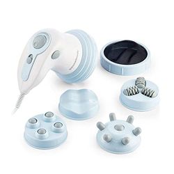 InnovaGoods® Vibrerande anticellulitmassageapparat med infraröd 5-in-1 CellyRed, minskar celluliter och tonar huden, med 5 utbytbara massagehuvuden.