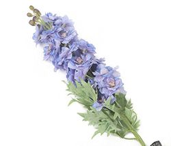 Floral Elegance - Vela Artificial (105 cm), Color Azul, poliéster, Morado, Dozen