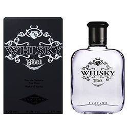 WHISKY Black • Eau de Toilette 100 ml • Vaporisateur • Parfum Homme • EVAFLORPARIS