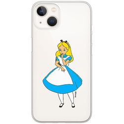 Ert Group Funda para teléfono móvil iPhone 13 Mini Original y con Licencia Oficial de Disney con diseño Alice 010 Adaptada a la Forma del teléfono móvil, parcialmente Transparente