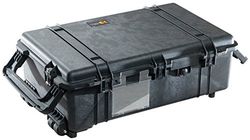 PELI 1670 Caixa impermeável com rodas para transporte de equipamentos eletrónicos e fotográficos, IP67 impermeável ao pó e água, capacidade de 126 l, fabricada nos EUA, com espuma personalizável, cor