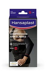Hansaplast Vêtements de compression sportifs : manchettes, orthèse de poignet pour soutenir les muscles, attelle pour les coudes favorisant la régénération musculaire grâce à la compression, 1 paire, taille S/M