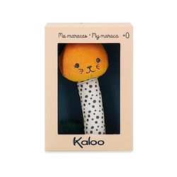 Kaloo - Stimuli – Mijn zachte Maracas – rammelaar voor baby's – speelgoed met muziek – speelgoed om te ervaren, fijne grip en coördinatie met hand en oog, 14 cm – vanaf de geboorte, K971603