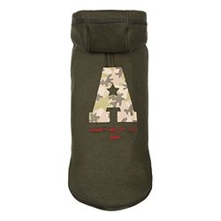 Wouapy Hond Hoodie, maat 24, Khaki