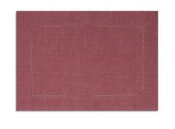Excelsa Cottage Chemin de Table, Coton, 48 x 33 x 1 cm 48x33x1 cm Prune