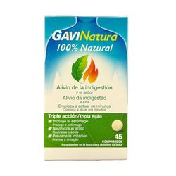 GaviNatura para el Alivio de la Indigestión y el Ardor, Triple Acción, 45 comprimidos