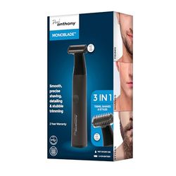 Paul Anthony 'Monoblade' Induction Wet or Dry 3 in 1 Shaver, Styler & Beard Trimmer - H5022