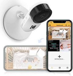 KODAK Cherish C120 Babycamera met mobiele app, babycamera met hoge resolutie, zoombaar op afstand, tweerichtingsaudio