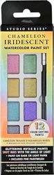 Peter Pauper Press Studio Series Chameleon Iridescent Watercolor Paint Set (12 colors)