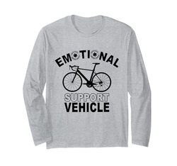 Ciclismo - Vehículo de Apoyo Emocional! Ciclista blanco Manga Larga