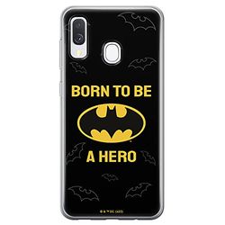 ERT GROUP mobiltelefonfodral för Samsung A40 originalt och officiellt licensierat DC mönster Batman 058 optimalt anpassad till formen på mobiltelefonen, fodral tillverkad av TPU-plast