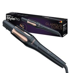 Beurer HT 75 Automatic Curling Iron, Safe Styling Thanks to Open curl Chamber, 3 Temperature Levels, 2 usable Curling Directions, with Ceramic and Tourmaline