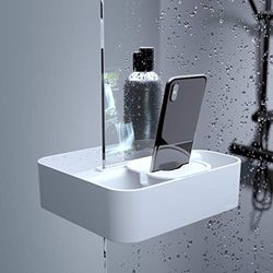 Tiger 2-Store Cesta de ducha acoplable Blanco