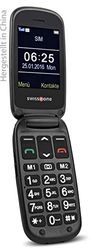 swisstone BBM 625 GSM-mobiele telefoon (6 cm (2,4 inch) kleurendisplay en extra buitendisplay, met grote verlichte camera/bluetooth/noodoproeptoets/micro-SD)
