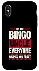 Io sono lo zio Bingo Tutti ti hanno avvertito Custodia per iPhone X/XS