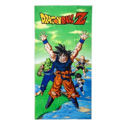 Asciugamano per bambini di Dragon Ball - Multicolore - 70 x 140 cm - Realizzato in 100% cotone da 320 gsm - Asciugamano piccolo - Goku, Piccolo, Gohan e Krillin - Prodotto originale progettato in