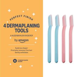 By Amazon - Dermaplane - Maquinilla de afeitar para cejas (4 unidades)