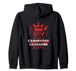 Carnivore Crusader BBQ King Emblem Sudadera con Capucha