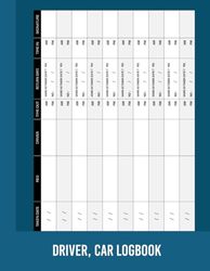 Car, Driver, Motor Vehicle Tracker for Business - Who Drove the Vehicle & When 100 Pages: Motor Vehicle, Driver, Car Log Book