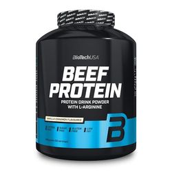 BioTechUSA Beef Protein, 87% Hydrolysed Protein Peptide Formula, Lactose & Gluten-Free, Low-Fat, Sugar-Free, Paleo Diet-Friendly, 1816g, Vanilla-Cinnamon